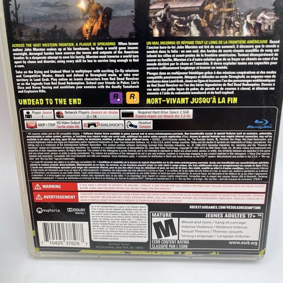 Red dead Redemption: Undead Nightmare (Playstation 3) CIB With Map - Picture 4 of 11